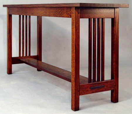 MISSION SPINDLE SOFA TABLE